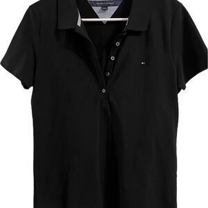 Tommy Hilfiger Women’s Polo Shirt – Black – Size M – NWOT